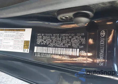 2005 Scion Tc from USA, damaged, VIN JTKDE177950046678